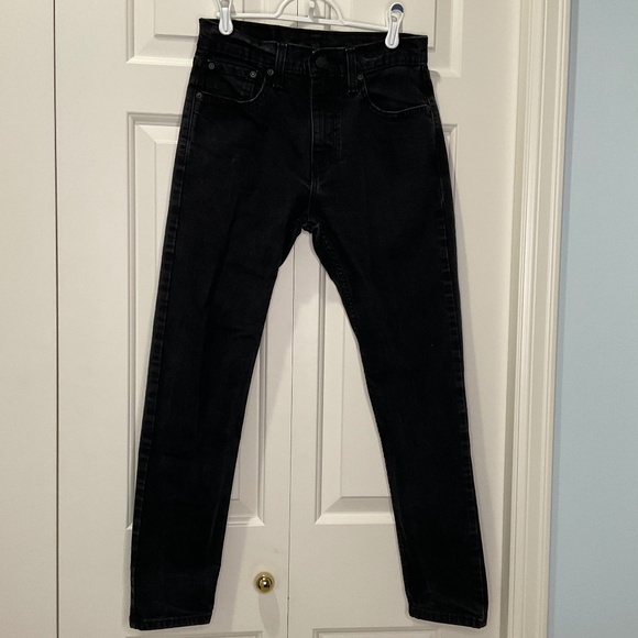 Men's Levi's 512 Slim Taper Jeans - Black - EUC - Picture 1 of 8